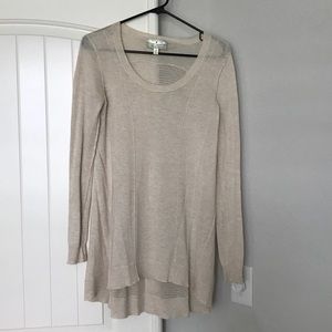 Beige High-low Sweater